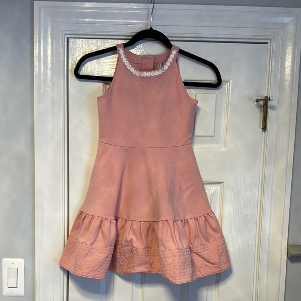 Janie and Jack Pink Halter Tiered Dress
